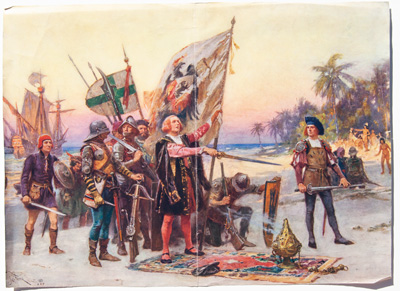 Columbus discovering America